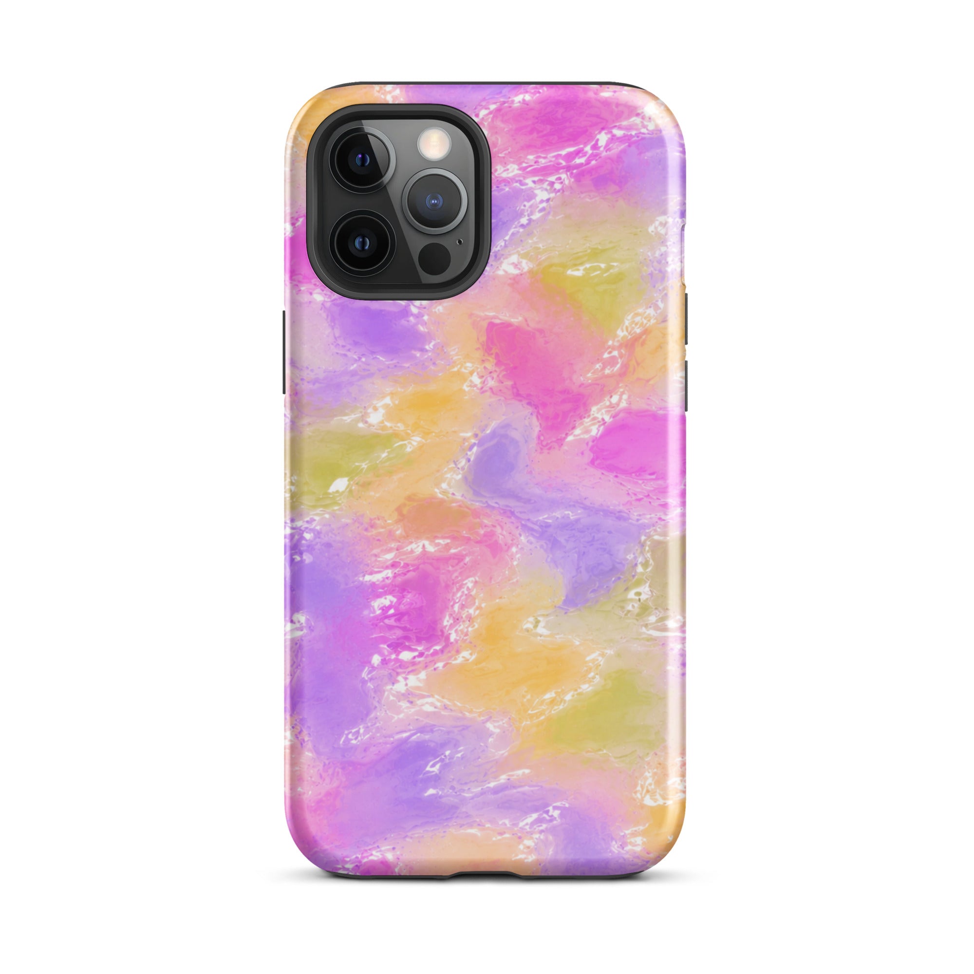 Colorful abstract pattern on durable iPhone protective case
