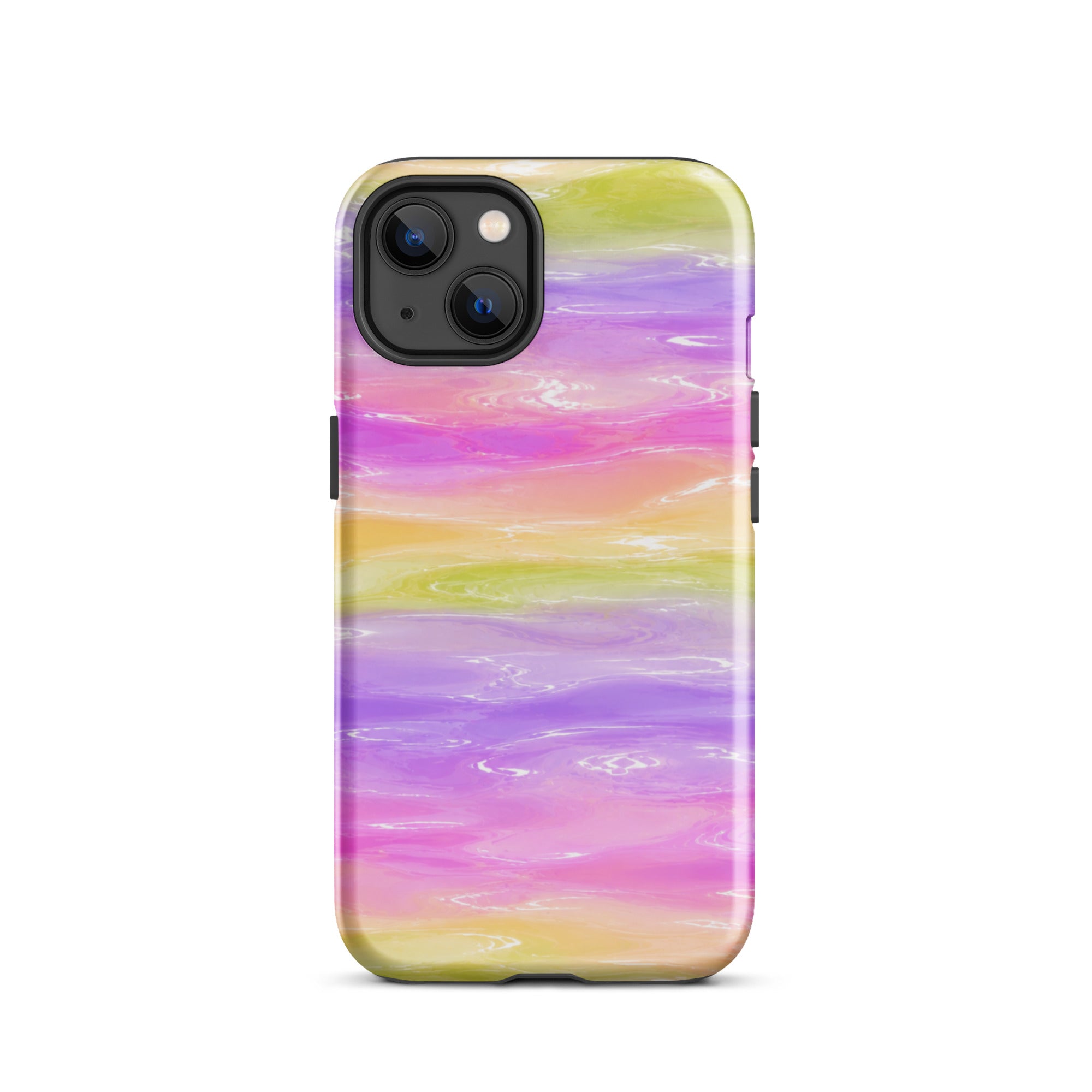 Stylish marble iPhone case with impact protection and precise cutouts