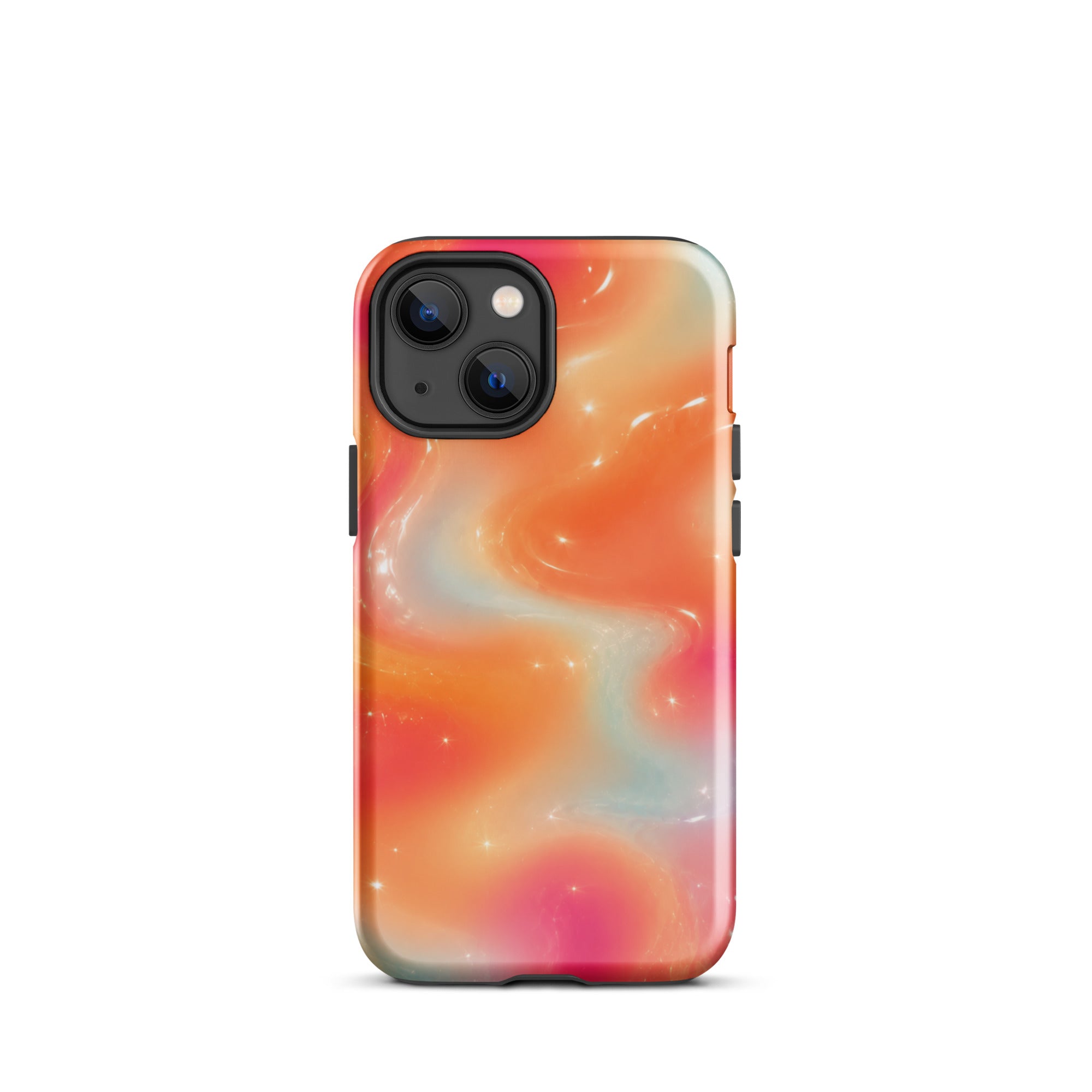 Stylish iPhone dual layer protective case with impact absorption and precise cutouts