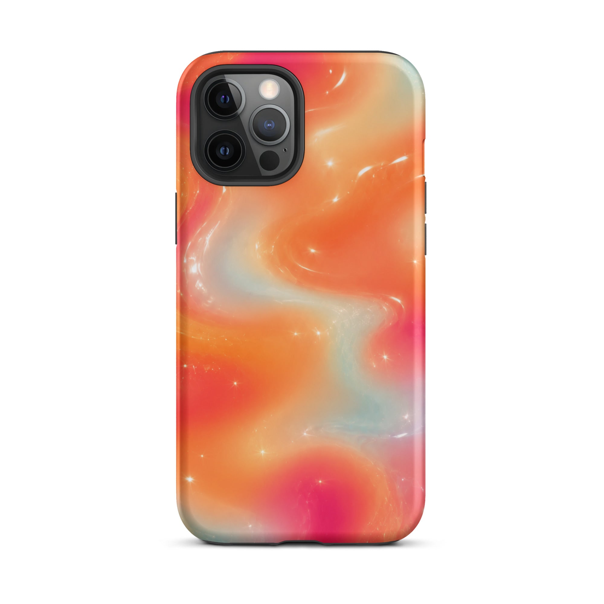 Impact absorption iPhone case with swirl design