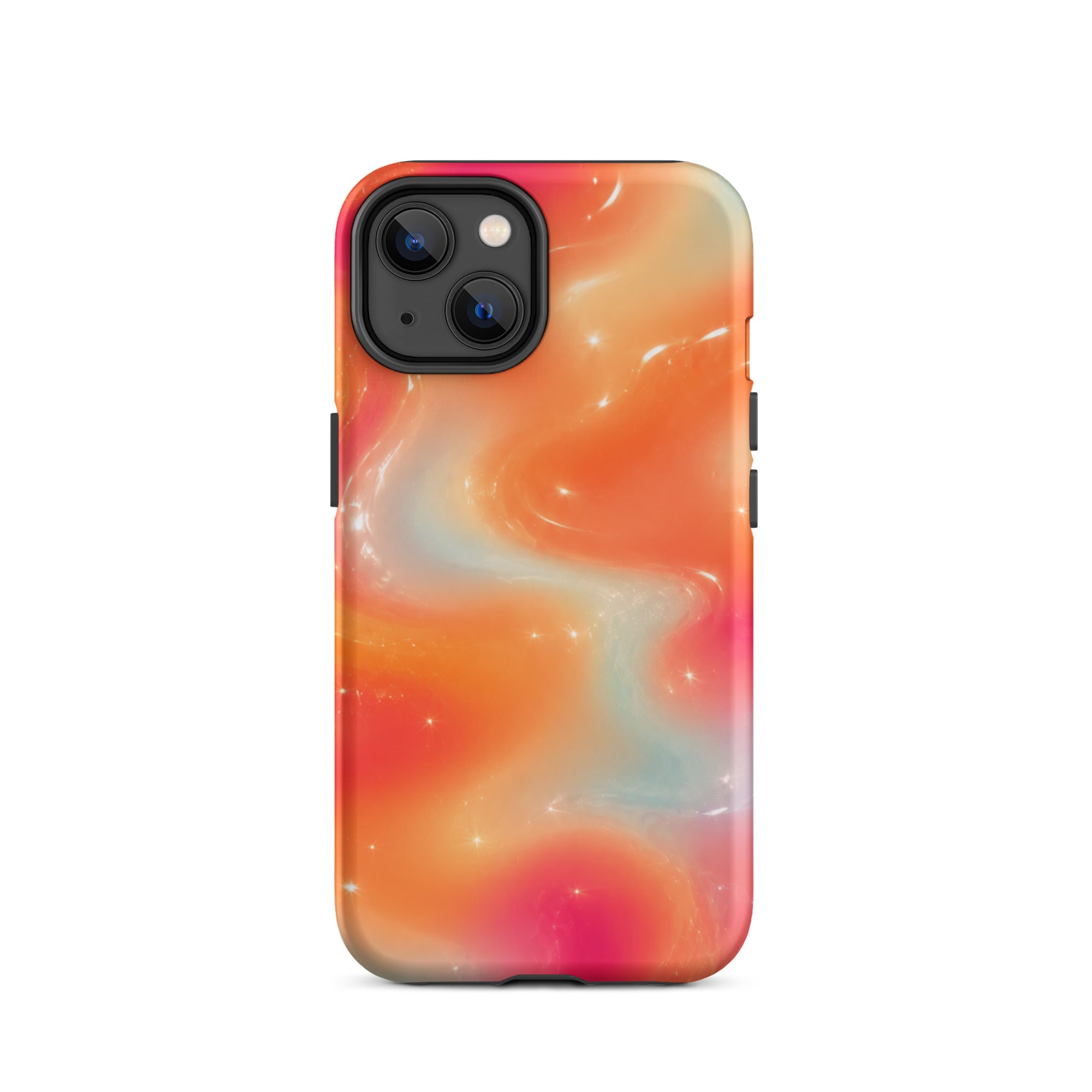 Side view of durable swirl pattern iPhone case