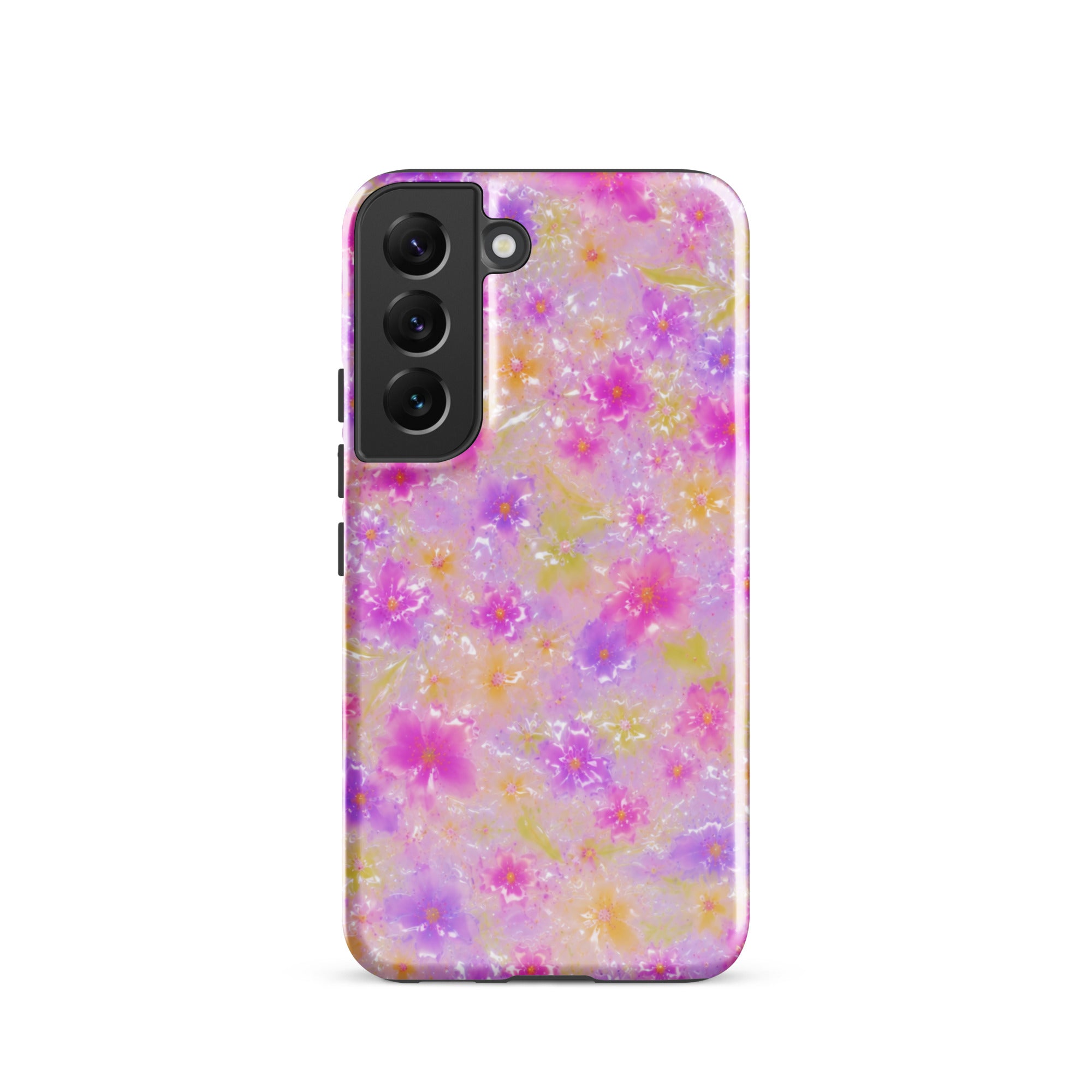 Stylish floral print Samsung phone cover