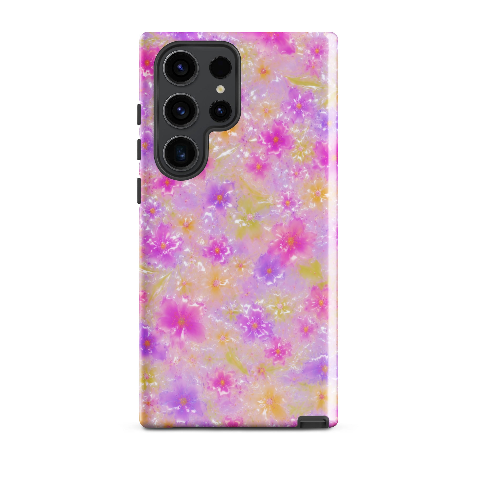 Stylish floral print Samsung phone cover
