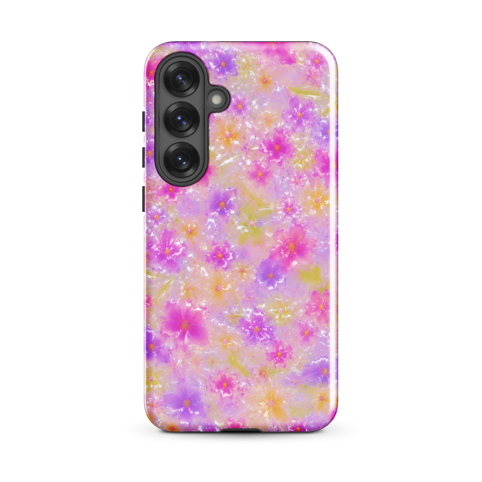 Stylish floral print Samsung phone case